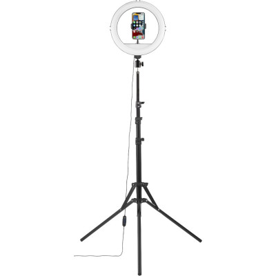HAMA Штатив зі світлодіодним кольцем SpotLight Steady 120 V2 BT Black
