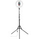 HAMA Штатив зі світлодіодним кольцем SpotLight Steady 120 V2 BT Black