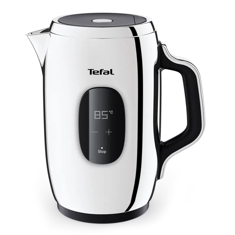 Tefal Електрочайник Majestuo 1.5л, з подвійними стінками, 9 темп.реж, підтримка температури, сенсорне управління, нержавіюча сталь