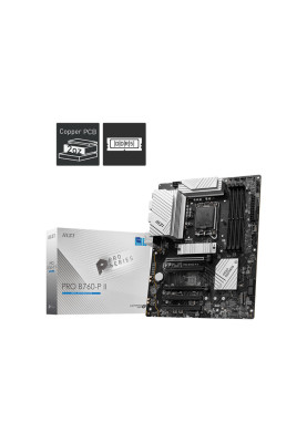 MSI Материнська плата PRO B760-P II s1700 B760 4xDDR5 M.2 HDMI DP ATX