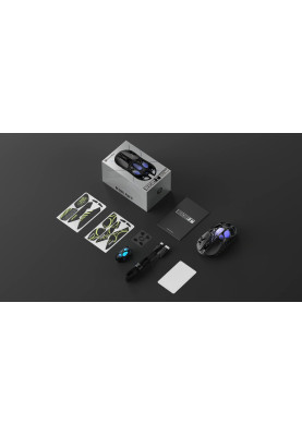 GravaStar Миша Mercury X Pro, 8K, BT/WL/USB-A, RGB, чорний