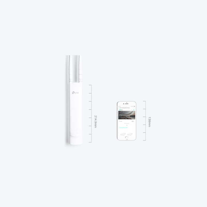 TP-Link Точка доступу EAP113 OUTDOOR N300, 1хFE LAN, Passive PoE