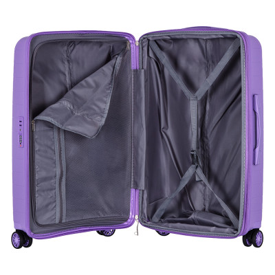 2E Валіза, Aero, поліпропілен, середня, 63/78 л, TSA, 4 колеса, EXP, лавандовий 2E Валіза, Aero, поліпропілен, середня, 63/78 л, TSA, 4 колеса, EXP, лавандовий