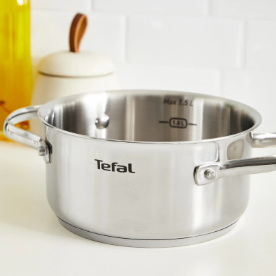 Tefal Каструля Tefal Minis, з кришкою,1.5 л, нержавіюча сталь, скло