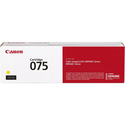 Canon Картридж Canon 075Y MF664Cdw/MF667Cdw/LBP646Cdw/LBP647Cdw Yellow (1300 стор.)