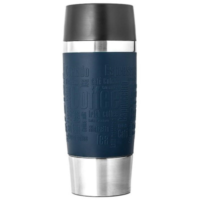 Tefal Термочашка Travel Mug, 360мл, діам60, t хол. 8г, гар.4г, нерж.сталь+пластик, синій