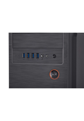 2E Корпус Alfa E1802 без БЖ 4xUSB3.0, VGA 320мм, ATX, чорний
