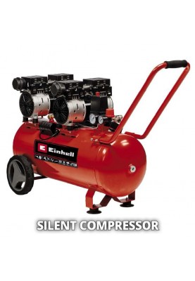 Einhell Компресор повітряний безмасляний TE-AC 270/50 Silent Plus, 1500Вт, 50л, 270л/хв, 8бар, 54дБ, 4 циліндри, 42.6кг