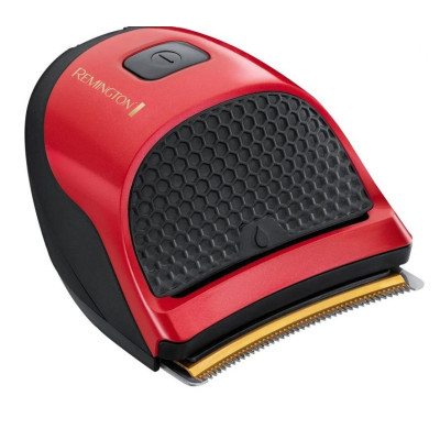 Remington Машинка для стрижки Quick Cut Manchester United, мережа+акум., роторний мотор, насадок-9, кейс, сталь, червоний