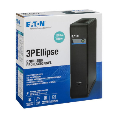 Eaton Джерело безперебійного живлення Eaton 3P Ellipse 1300VA/840W, 2xUSB charges+USB port, 4+4xSchuko