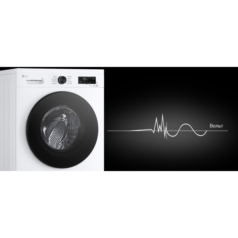 LG Пральна машина фронтальна, 9кг, 1400, A, 55см,