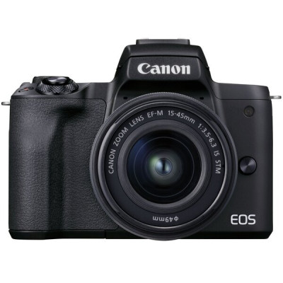Canon Цифрова фотокамера EOS M50 Mk2 + 15-45 IS STM VLogger Kit Black