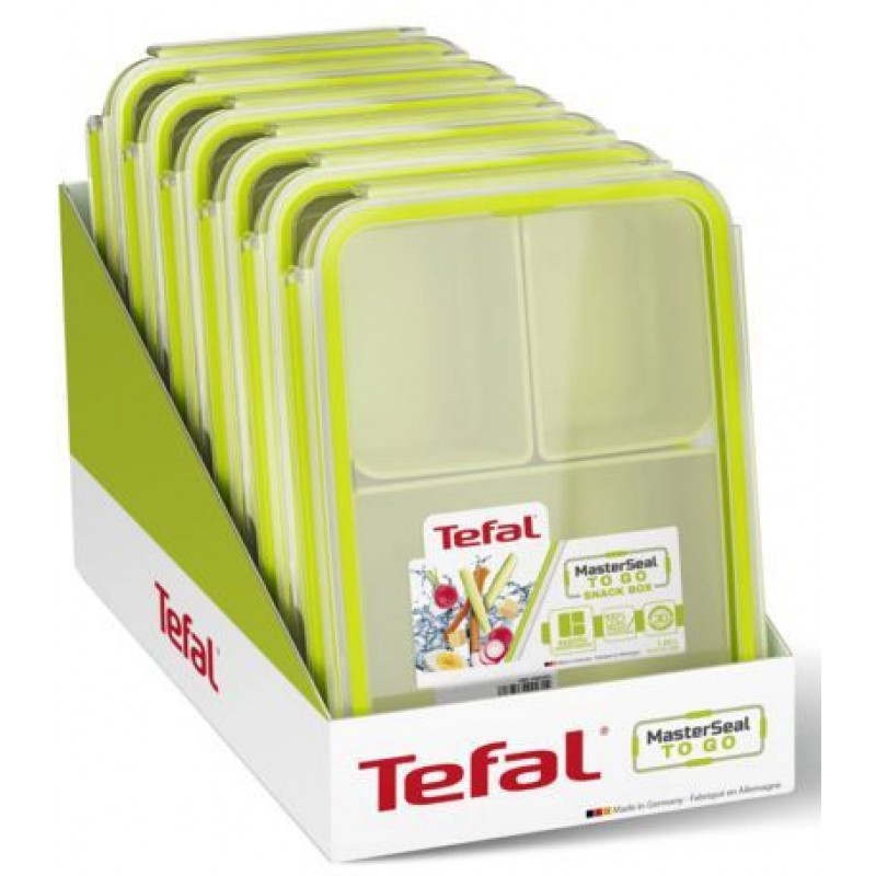 Tefal Контейнер з вставками MASTERSEAL TO GO 1.2 л, пластик