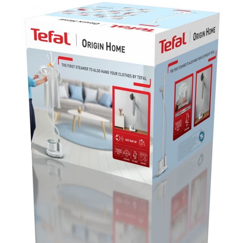 Tefal Відпарювач вертикальний Origin Home, 2000Вт, 1400мл, 42г/хв, білий