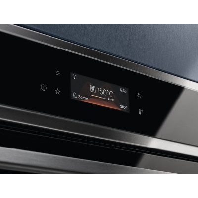 Electrolux Духовий шафа електричний, 72л, A+, пара, дисплей, конвекція, піроліз, телескопічні напрямні, чорний