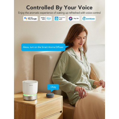 Govee Розумний зволожувач повітря H7161 Aroma Diffuser, RGBIC, White Noise, білий