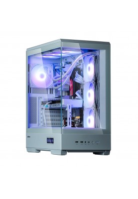 Zalman Корпус P50 DS без БР, 2xUSB3.0, 1xUSBType-C, 4x120мм ARGB, VGA 435мм, LCS ready, TG Side Panel, ATX, білий