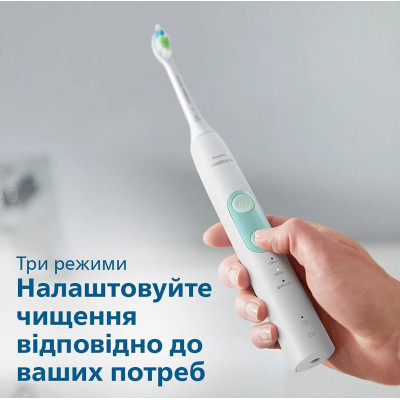 Philips Щітка зубна електр., ProtectiveClean 5100, 62т. колив/хв, насадок-2, футляр, білий