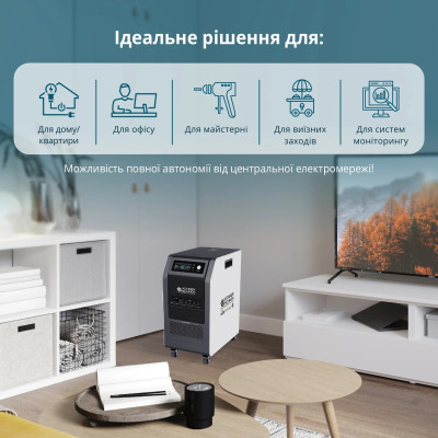 Könner & Söhnen Портативна електростанція Konner&Sohnen KS 5200PS, 5200Вт, 5120Вт·год, LifePo4, UPS, 56кг