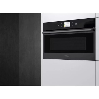 Whirlpool Мікрохвильова піч вбудована, 31л, електронне упр., 1000Вт, гриль, дисплей, конвекція, чорний