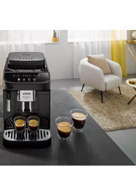 Delonghi Кавомашина Magnifica Evo, 1.8л, зерно+мелена, ручний капуч, дисплей, авторецептів -4, чорний