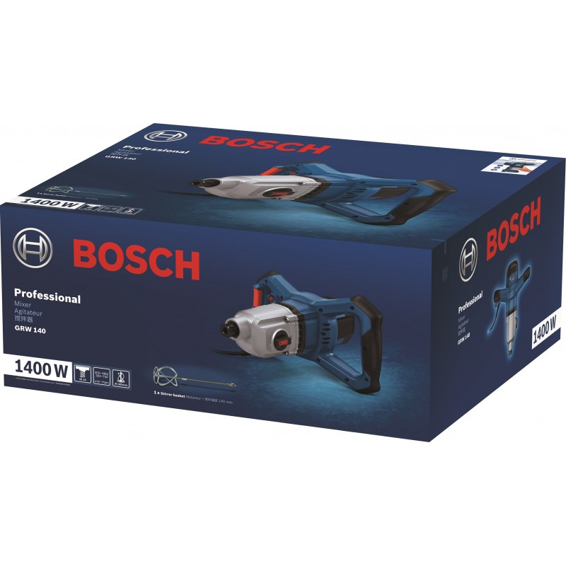 Bosch Міксер будівельний GRW 140 1400Вт 480-750об·хв М14 4.2кг