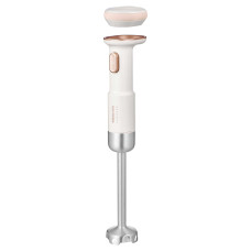 Sencor Блендер заглибний Pulse, 180Вт, 4в1, чаша-700мл, безпровідний, USB-C, капучинатор, біло-рожевий