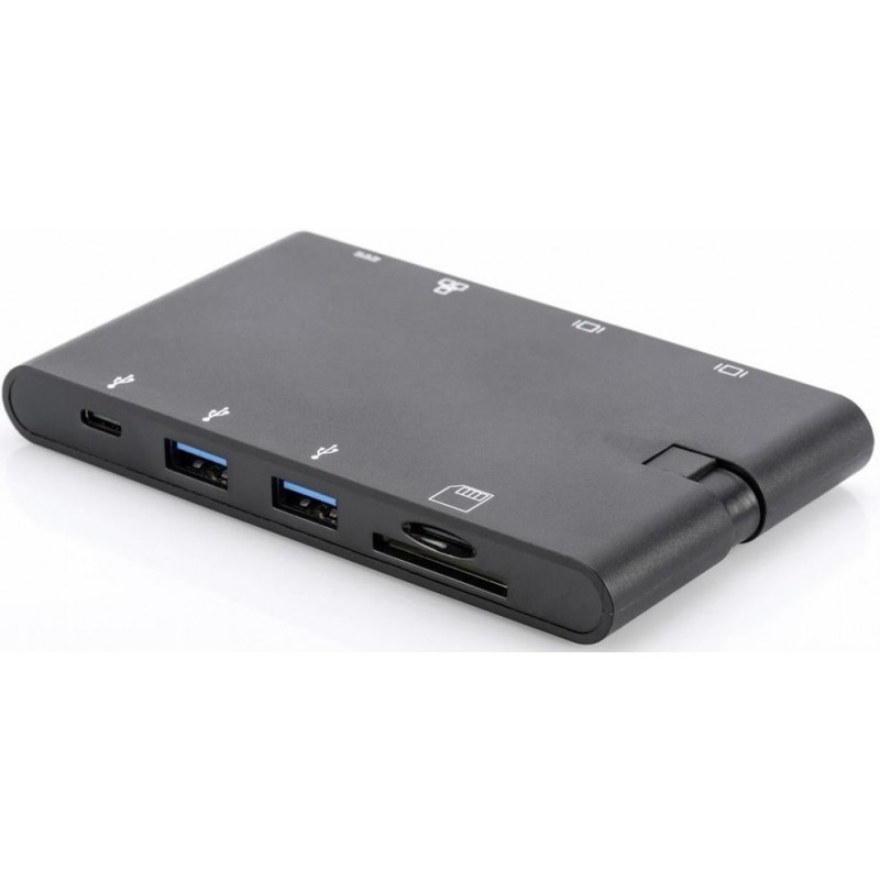 Digitus Док-станція Travel USB-C, 9 Port