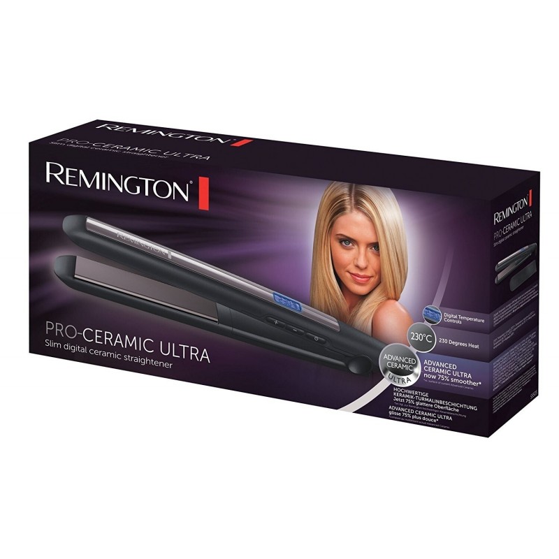 Remington Випрямляч Pro-Ceramic Ultra, 53Вт, 150-230С, дисплей, кераміка, чорний