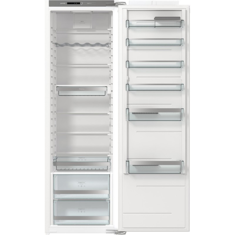 Gorenje Холодильна камера вбудована, 177x55,5х54,5, 301л, А++, інв., дисплей, білий