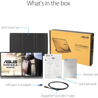 ASUS Монітор портативний 15.6" ZenScreen MB16ACE USB-C, IPS, Case