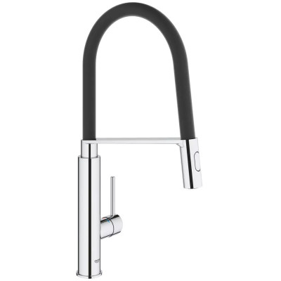 Grohe Змішувач для кухні  Concetto, довж.виливу - 235мм, поворотний/гнучкий, 1важіль, хром