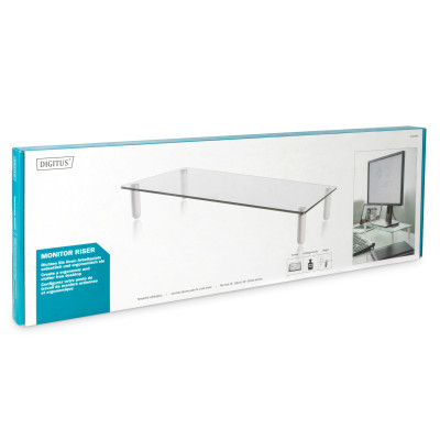 Digitus Підставка для монитора DIGITUS Universal glass monitor riser, до 20кг