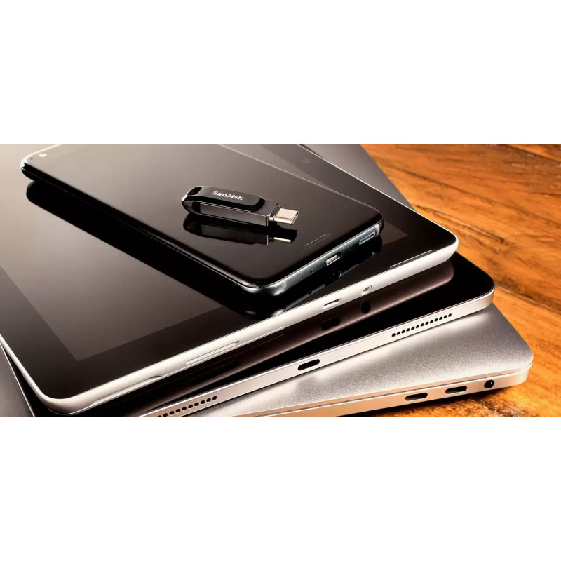 SanDisk Накопичувач 512GB USB 3.1 Type-A + Type-C Ultra Dual Drive Go Чорний