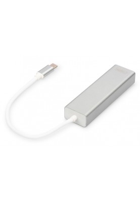 Digitus Концентратор USB-C - USB 3.0 3 Port Hub + Gigabit Ethernet