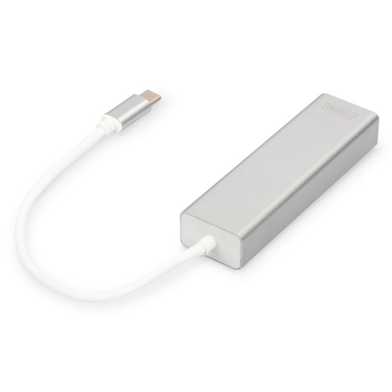 Digitus Концентратор USB-C - USB 3.0 3 Port Hub + Gigabit Ethernet