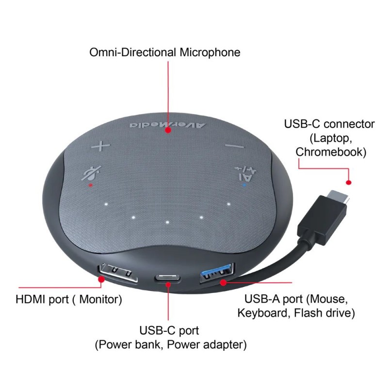 AVerMedia Спікерфон Pocket Speakerphone Hub AS315