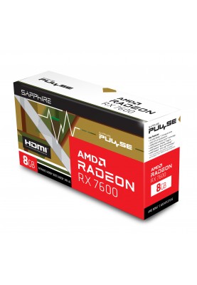 SAPPHIRE Відеокарта Radeon RX 7600 8GB GDDR6 Pulse Gaming