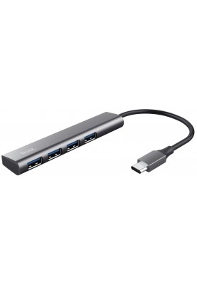 Trust USB-хаб Halyx Type-C to 4-Port USB-A 3.2 Grey