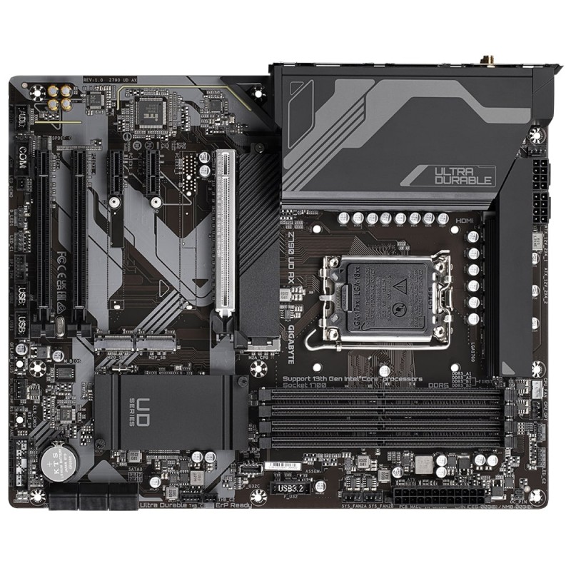 Gigabyte Материнська плата Z790 UD AX s1700 Z790 4xDDR5 M.2 HDMI DP ATX