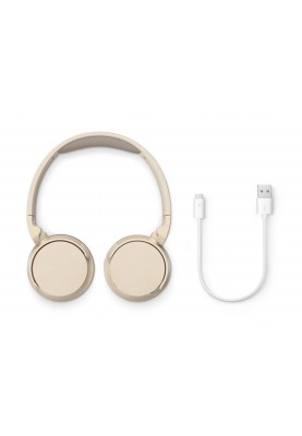 Philips Навушники On-ear TAH3209 BT 5.3, Wireless, Mic, Бежевий