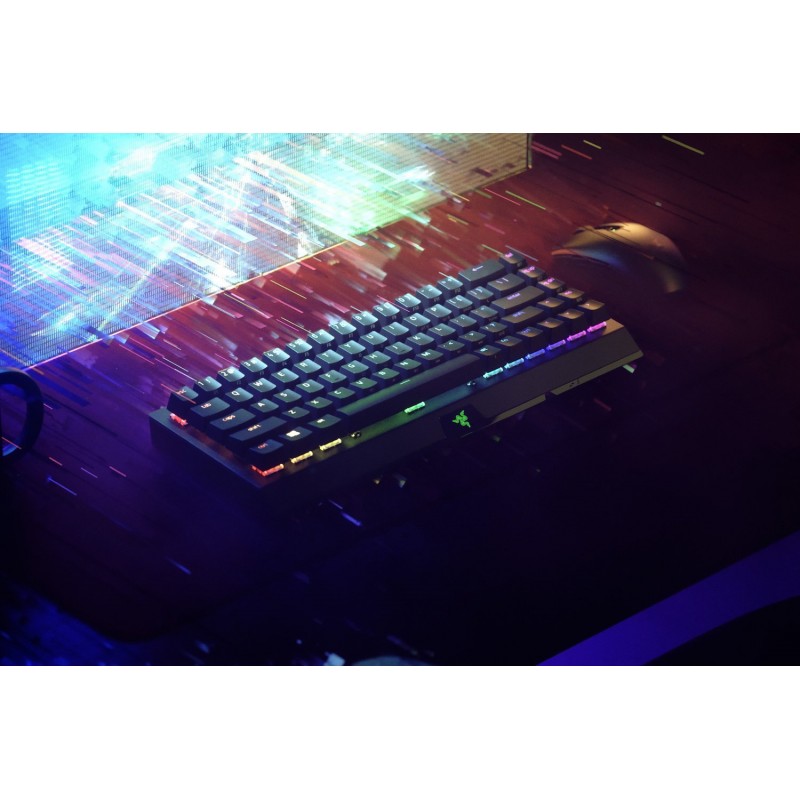 Razer Клавіатура ігрова BlackWidow V3 Mini HyperSpeed Green Switch WL/BT/USB RU RGB, Black