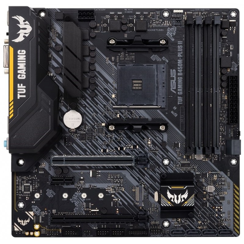 ASUS Материнcька плата TUF GAMING B450M-PLUS II sAM4 B450 4xDDR4 HDMI-DVI mATX