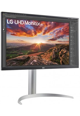 LG Монітор 27" 27UP850N-W 2xHDMI, DP, USB-C, MM, IPS, 3840x2160, DCI-P3 95%, FreeSync, Pivot, HDR400