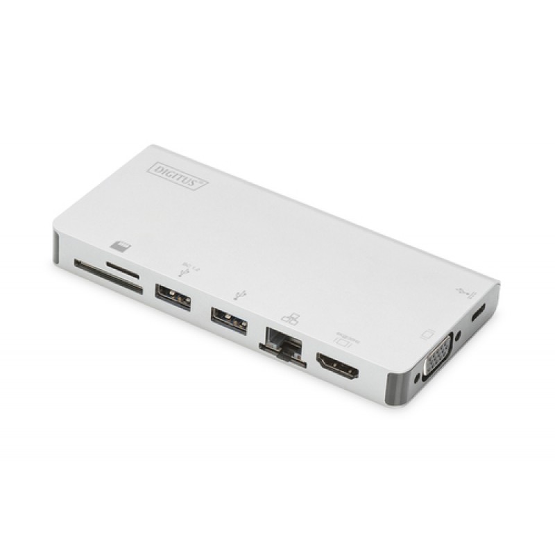 Digitus Док-станція Travel USB-C, 8 Port