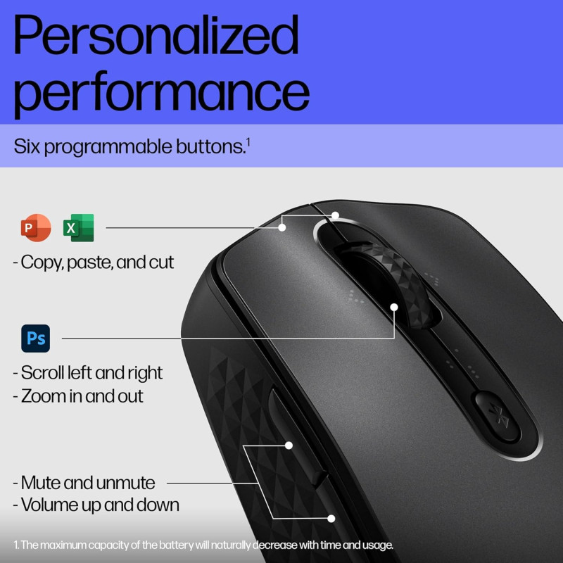 HP Миша 690 Rechargeable, BT, чорний
