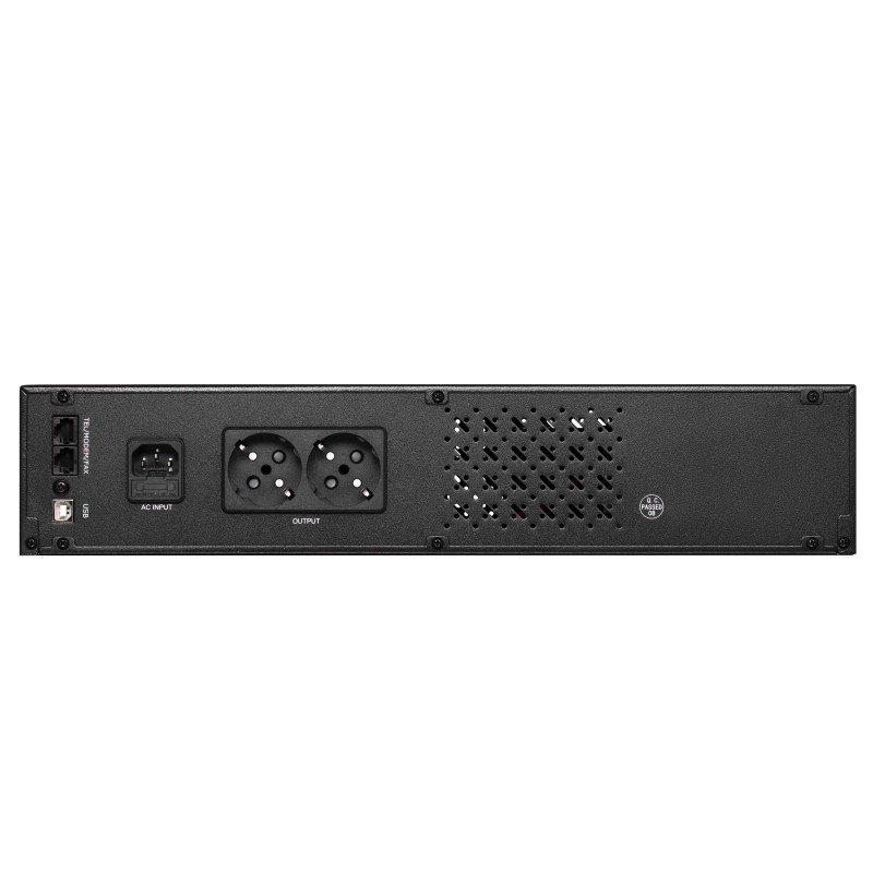 2E Джерело безперебійного живлення RE650, 650VA/360W, RM 2U, LCD, USB, 2xSchuko