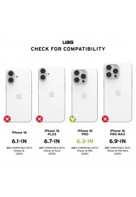 UAG Чохол для iPhone 16 Pro, Monarch Pro Magsafe, Carbon Fiber