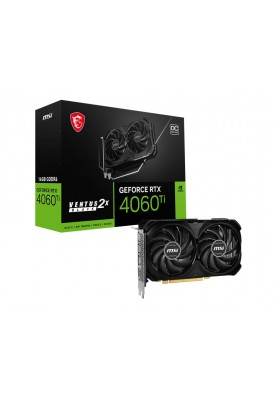 MSI Відеокарта GeForce RTX 4060 Ti 16GB GDDR6 VENTUS 2X OC BLACK