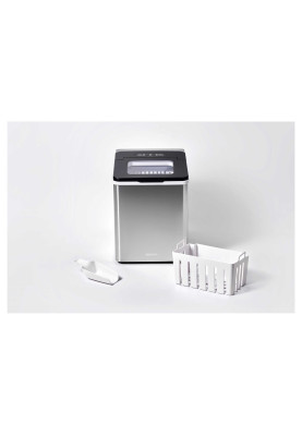 Sencor Льодогенератор побутовий SIM3400SS, 150 Вт, 12 кг/добу, об'єм 1.8л, приготування за 7 хв, 2 розміри льоду, сірий
